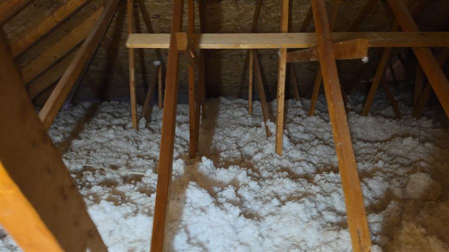 Before Mississauga Attic Insulation Upgrade
